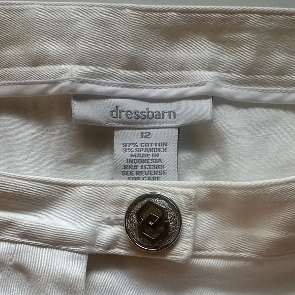 Dressbarn Classic White Pants - Picture 4 of 4